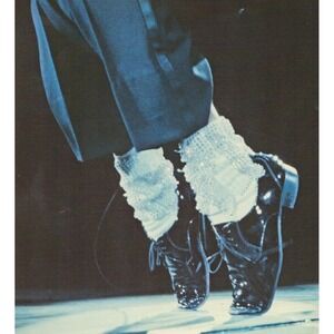 Michael Jackson c. 1980s Moonwalk Billie Jean Socks King of Pop Photo Print